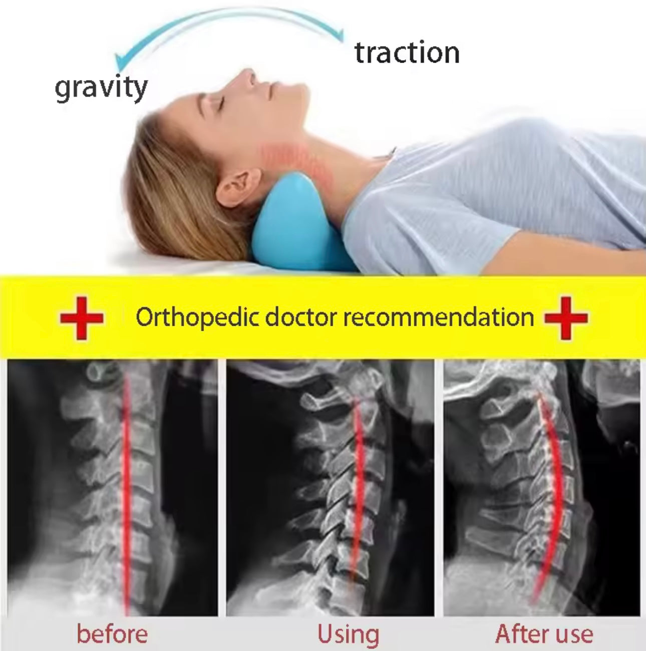 Neck Traction & Massage Pillow