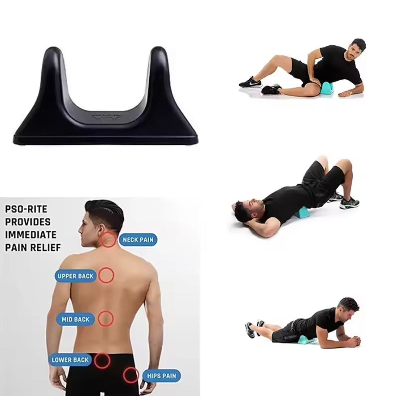 Release Tool - Hip Hook Muscle Release Tool Back Stretcher Stretching Equipment Release Tool Deep Tissue Relief